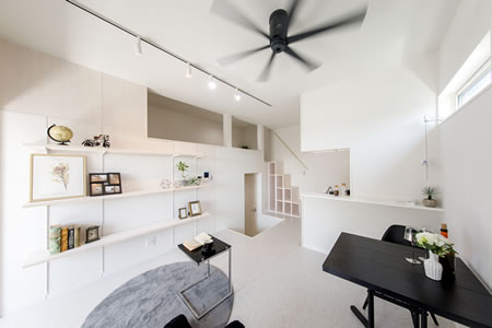 全室角部屋＆スキップフロアのゆとりある間取りを実現